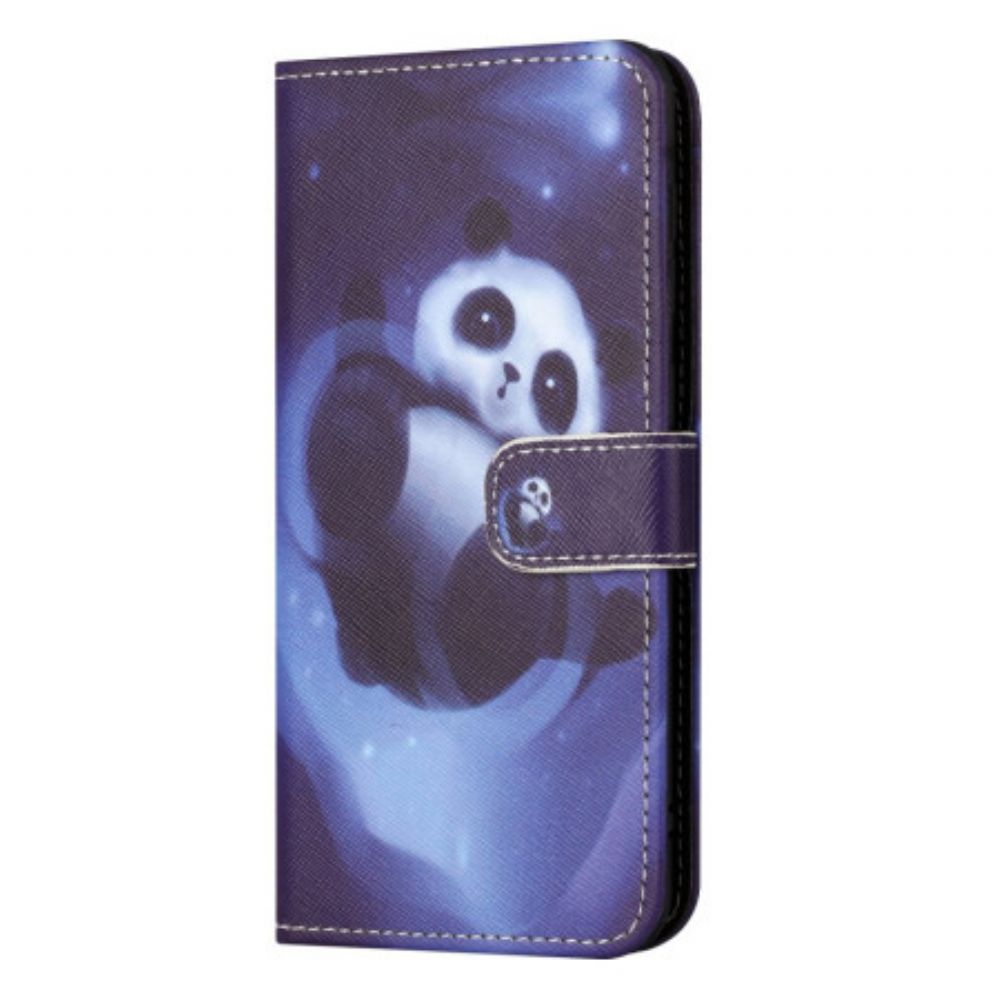 Folio-hoesje Xiaomi Redmi Note 13 4g Space Panda-riem