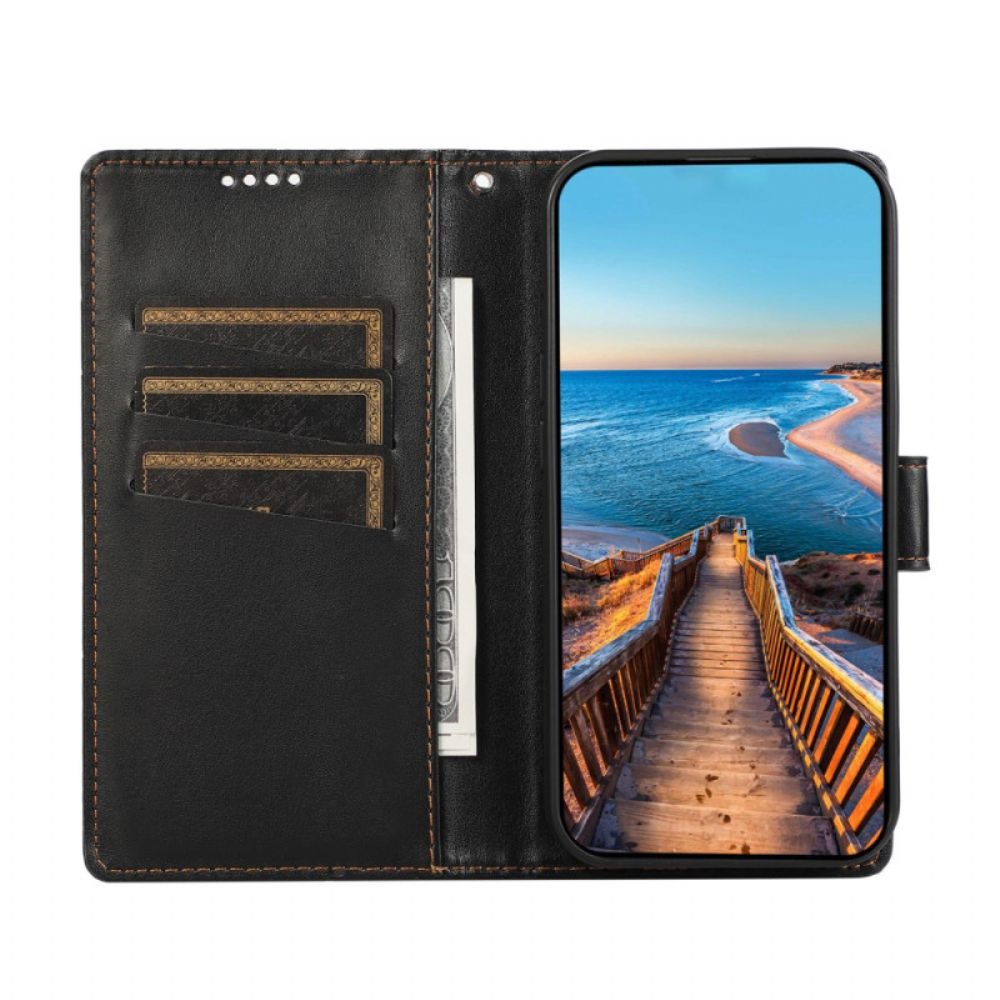 Folio-hoesje Xiaomi Redmi Note 13 4g Telefoonhoesje Afdrukregels