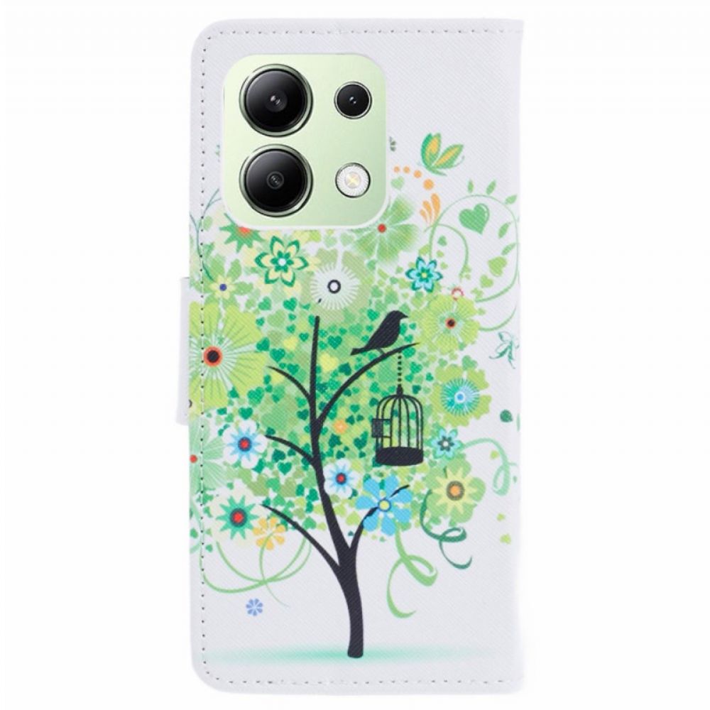 Folio-hoesje Xiaomi Redmi Note 13 4g Telefoonhoesje Groene Boom