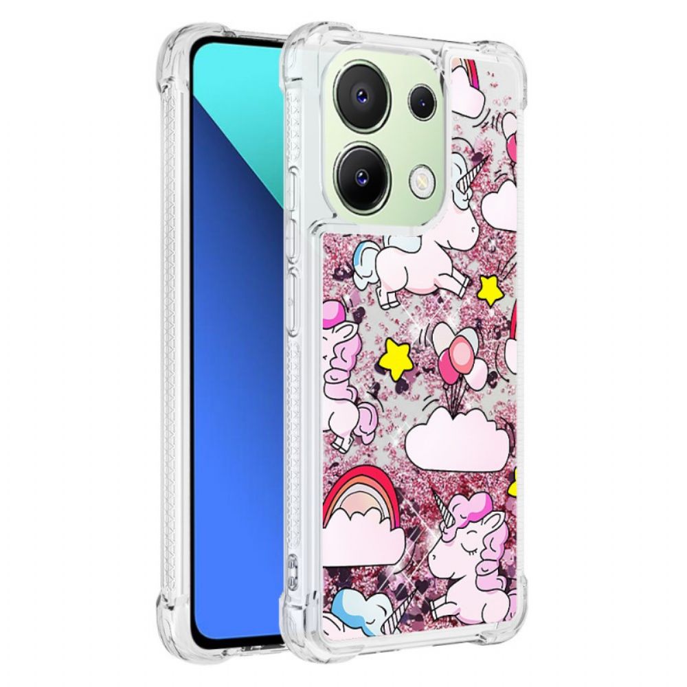 Hoesje Voor Xiaomi Redmi Note 13 4g Pailletten Met Cartoonpatroon