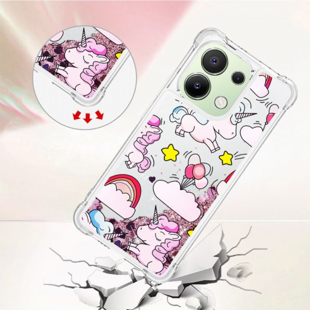 Hoesje Voor Xiaomi Redmi Note 13 4g Pailletten Met Cartoonpatroon