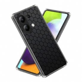 Hoesje Xiaomi Redmi Note 13 4g Honingraatpatroon Bescherming Hoesje