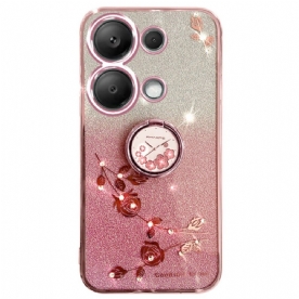 Hoesje Xiaomi Redmi Note 13 4g Ringsteun Kadem Met Glitter En Strass