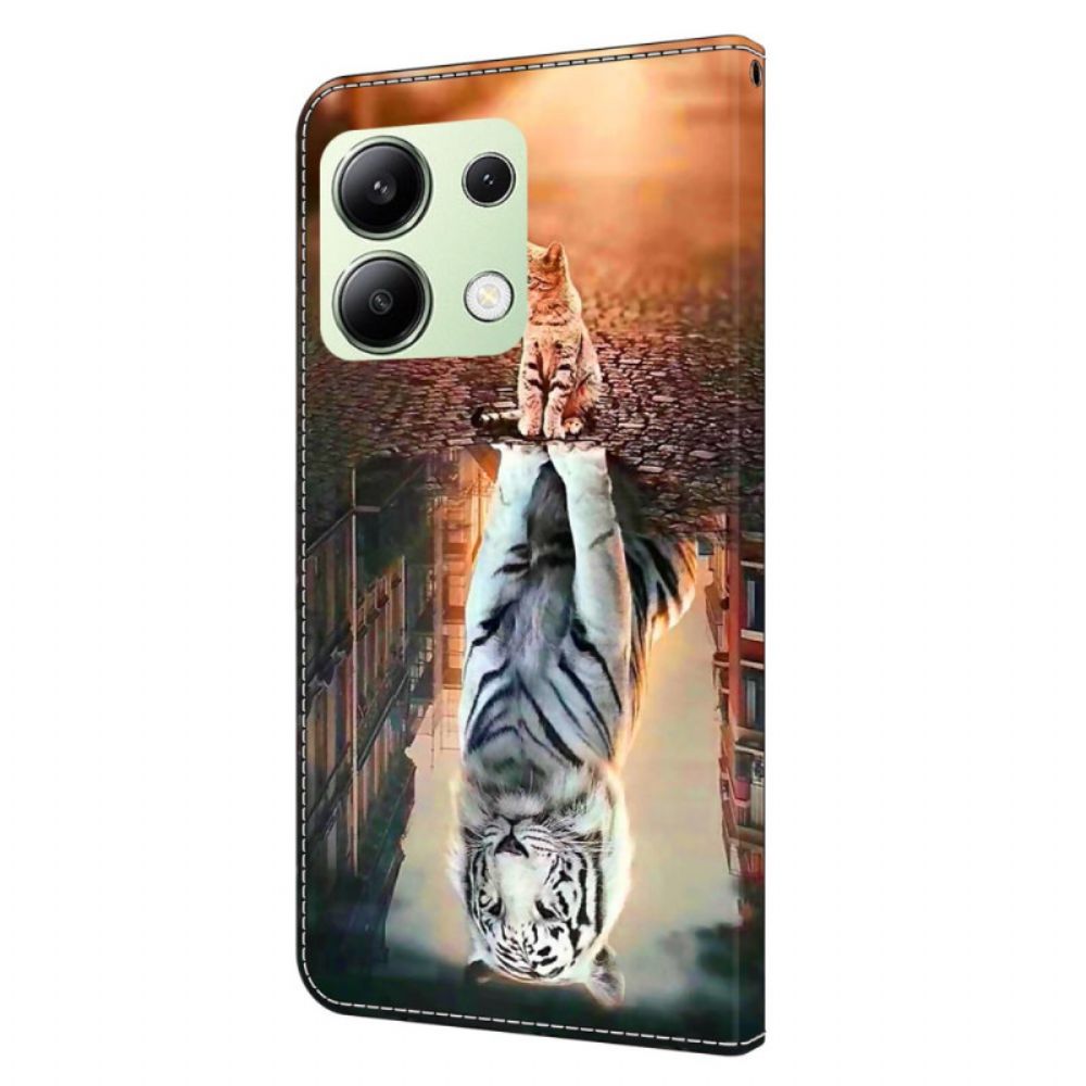 Leren Hoesje Voor Xiaomi Redmi Note 13 4g Kittendroom