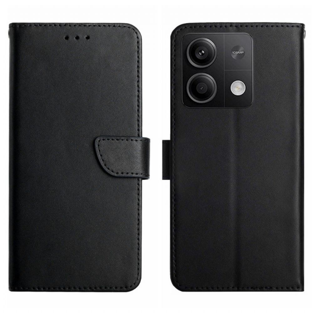 Leren Hoesje Voor Xiaomi Redmi Note 13 4g Nappaleer