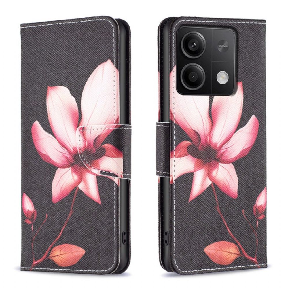 Leren Hoesje Xiaomi Redmi Note 13 4g Lotus Bescherming Hoesje