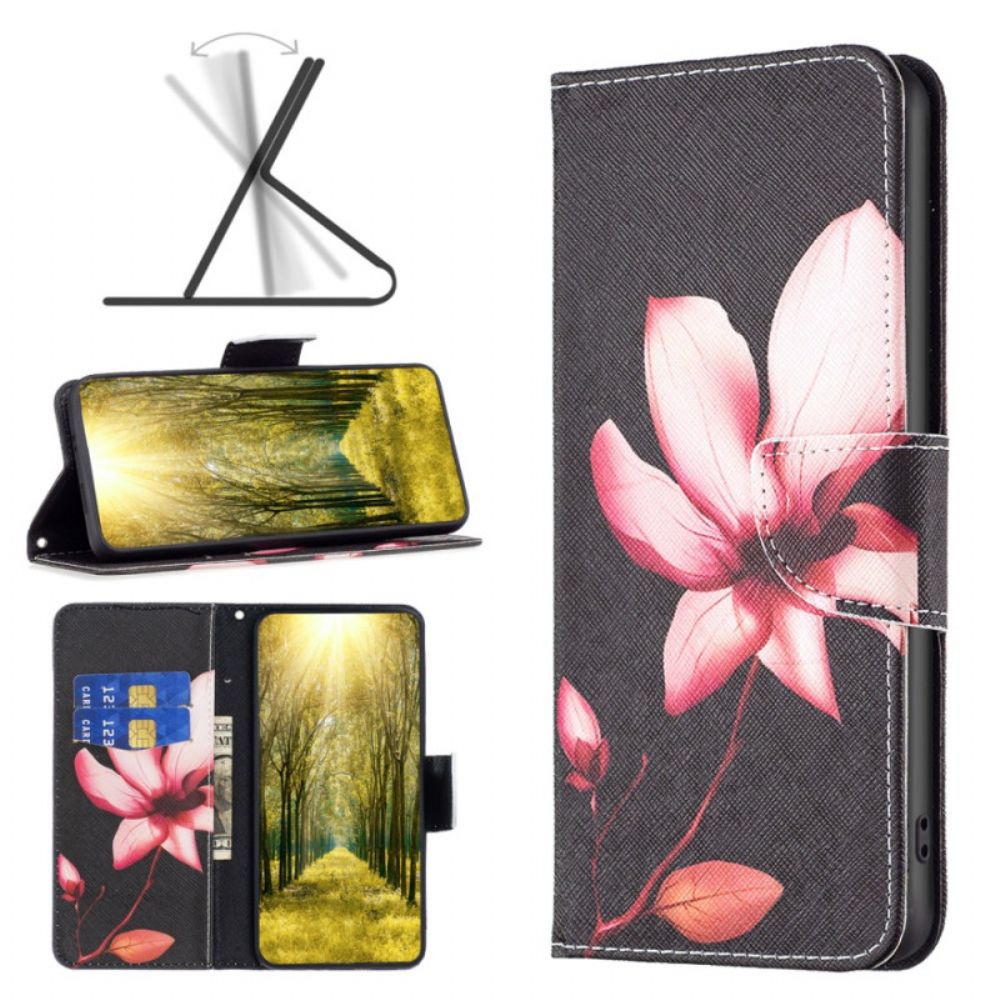 Leren Hoesje Xiaomi Redmi Note 13 4g Lotus Bescherming Hoesje