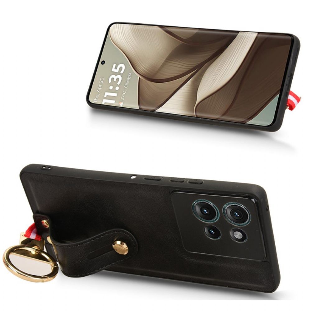 Case Hoesje Motorola Edge 50 Telefoonhoesje Riem En Flesopener