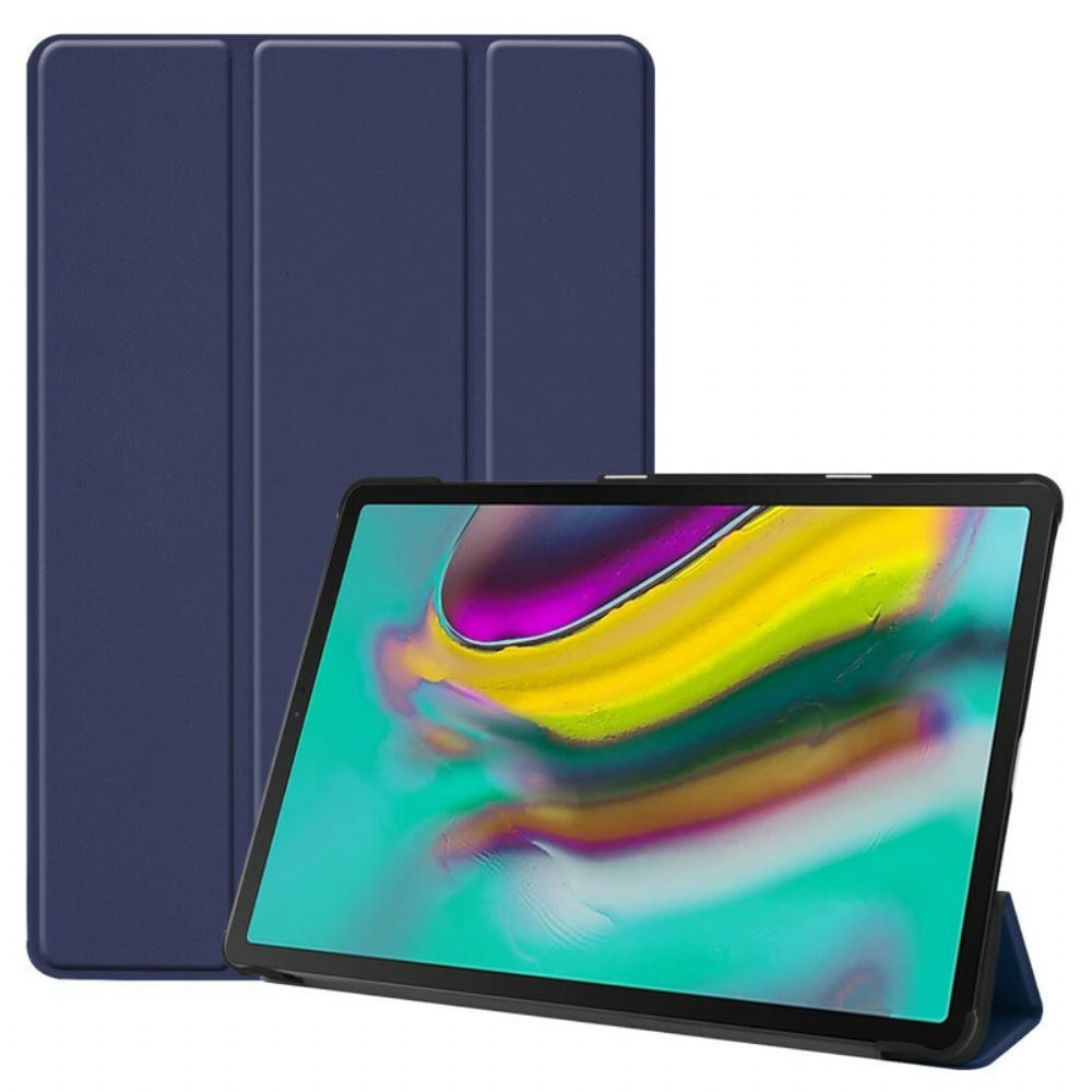 Bescherming Hoesje voor Samsung Galaxy Tab S5e Klassiek Kunstleer