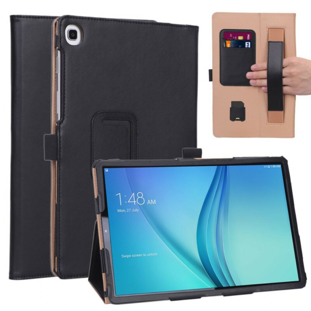 Case voor Samsung Galaxy Tab S5e Lederen Stijl Met Riem