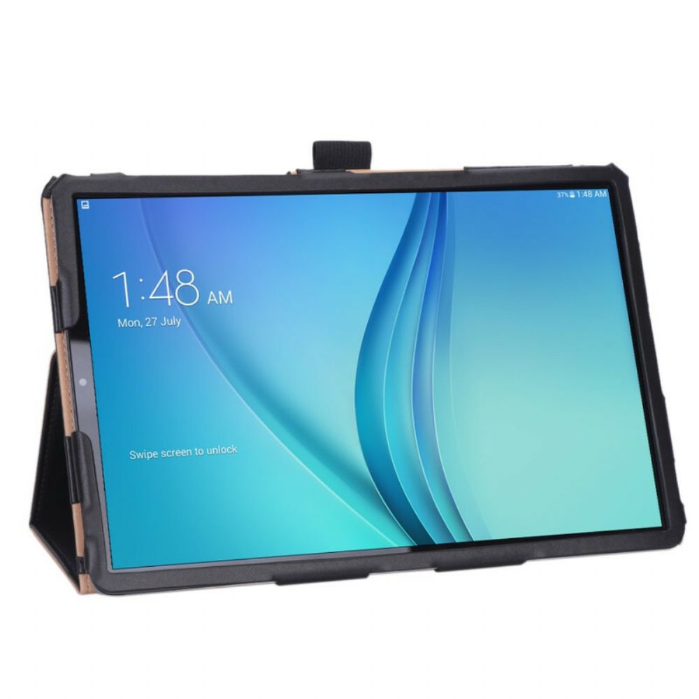 Case voor Samsung Galaxy Tab S5e Lederen Stijl Met Riem