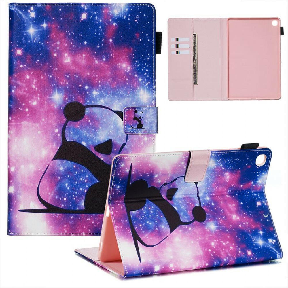 Folio-hoesje voor Samsung Galaxy Tab S5e Panda Ruimte