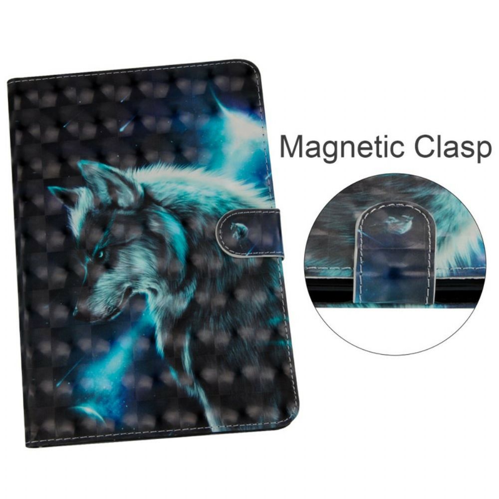 Folio-hoesje voor Samsung Galaxy Tab S5e Wilde Wolf