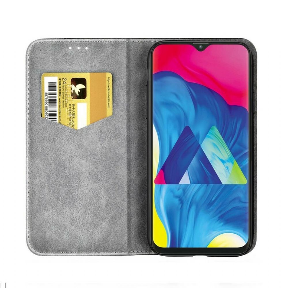 Bescherming Hoesje voor Samsung Galaxy A10 Folio-hoesje Kunstleer Knoop Zwart