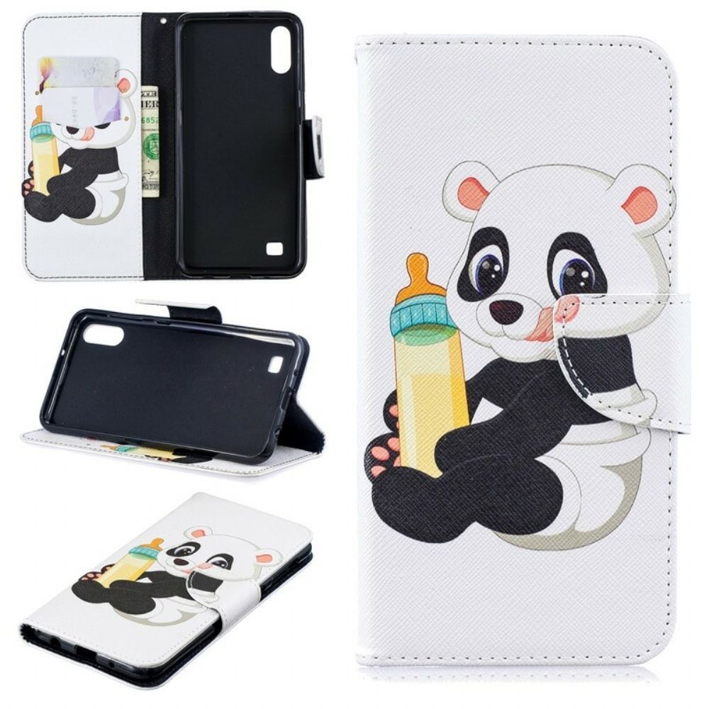 Folio-hoesje voor Samsung Galaxy A10 Babypanda