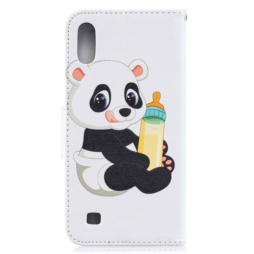 Folio-hoesje voor Samsung Galaxy A10 Babypanda