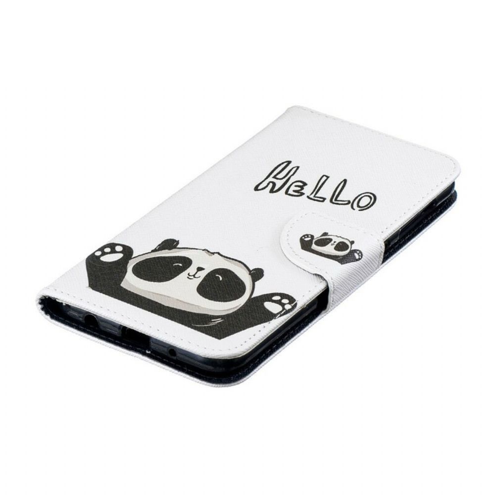 Folio-hoesje voor Samsung Galaxy A10 Hallo Panda