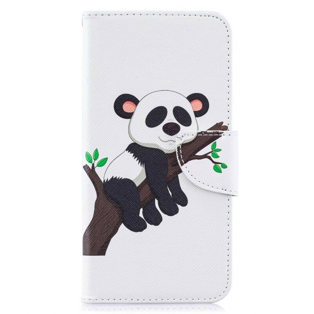 Folio-hoesje voor Samsung Galaxy A10 Luie Panda