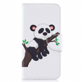 Folio-hoesje voor Samsung Galaxy A10 Luie Panda