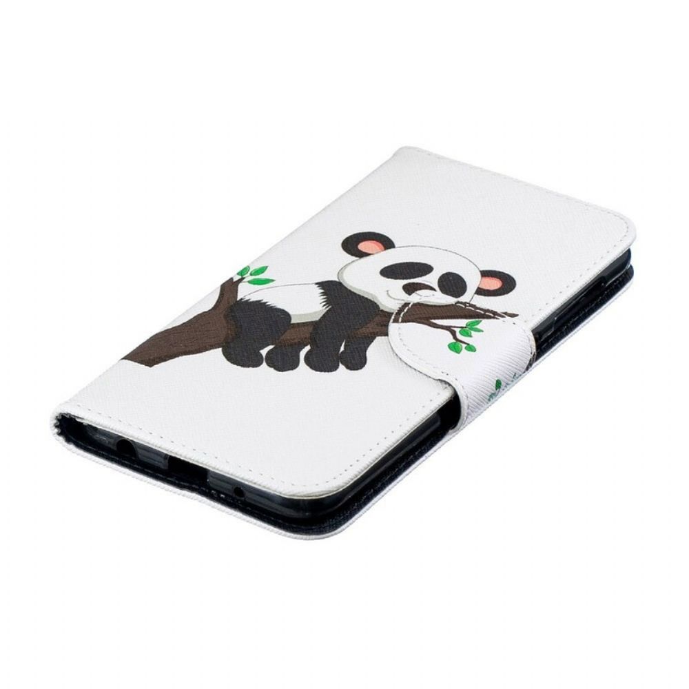 Folio-hoesje voor Samsung Galaxy A10 Luie Panda