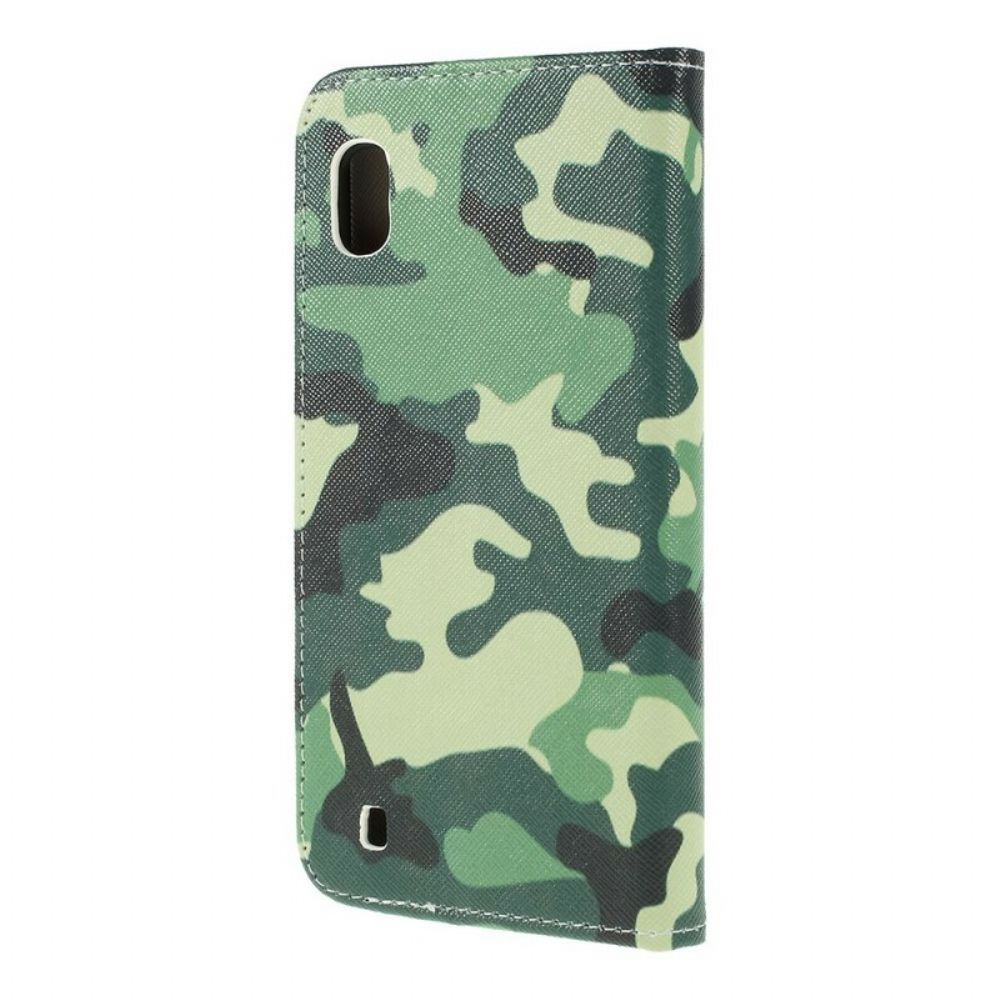 Folio-hoesje voor Samsung Galaxy A10 Militaire Camouflage