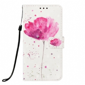 Hoesje Folio-hoesje voor Samsung Galaxy A10 Aquarel Halster