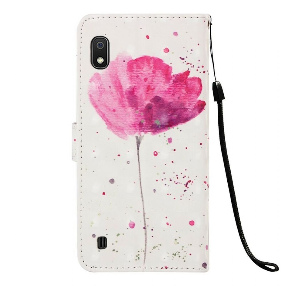 Hoesje Folio-hoesje voor Samsung Galaxy A10 Aquarel Halster