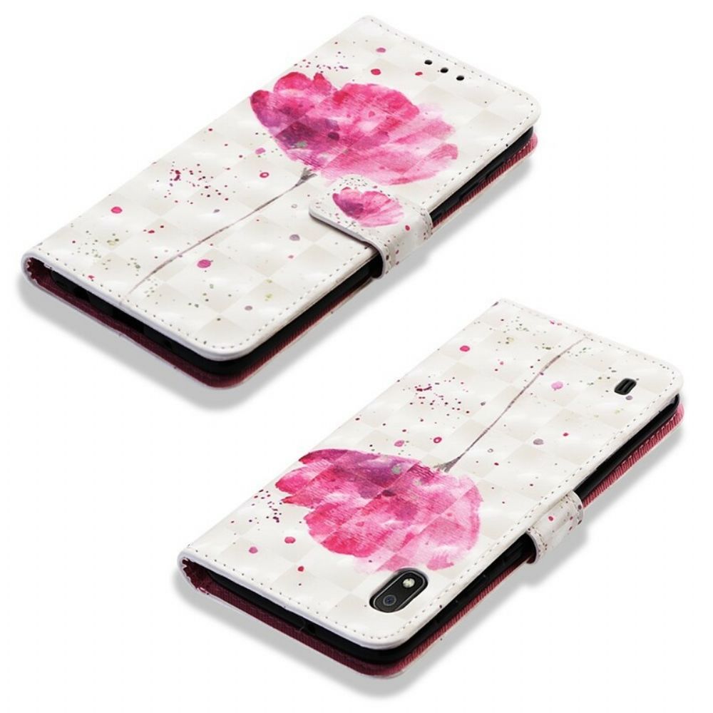 Hoesje Folio-hoesje voor Samsung Galaxy A10 Aquarel Halster