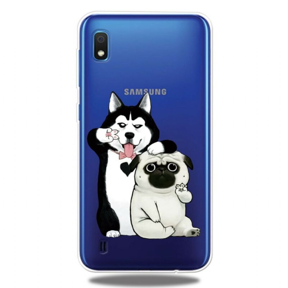 Hoesje voor Samsung Galaxy A10 Grappige Honden