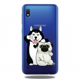 Hoesje voor Samsung Galaxy A10 Grappige Honden