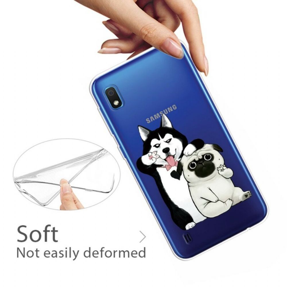 Hoesje voor Samsung Galaxy A10 Grappige Honden