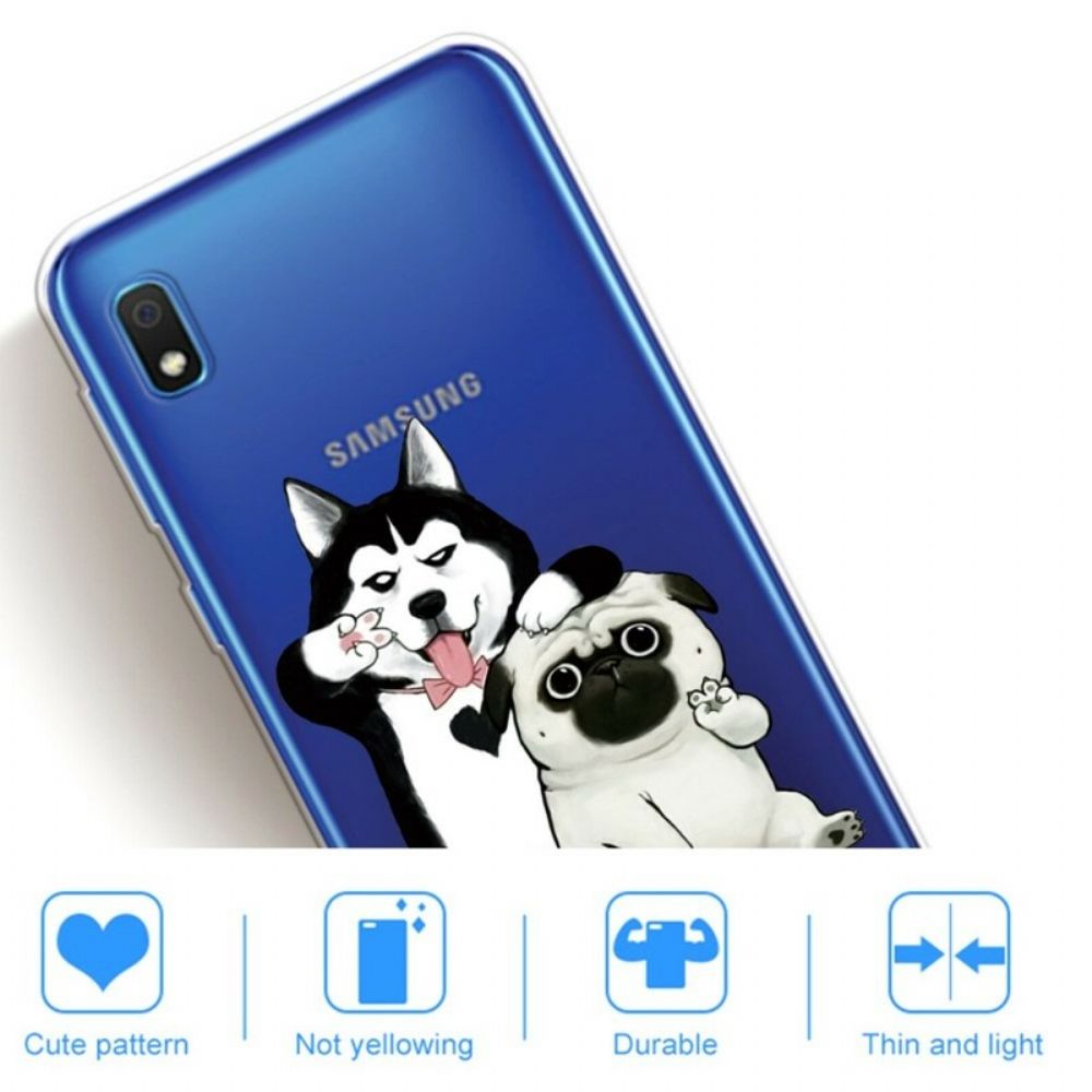 Hoesje voor Samsung Galaxy A10 Grappige Honden