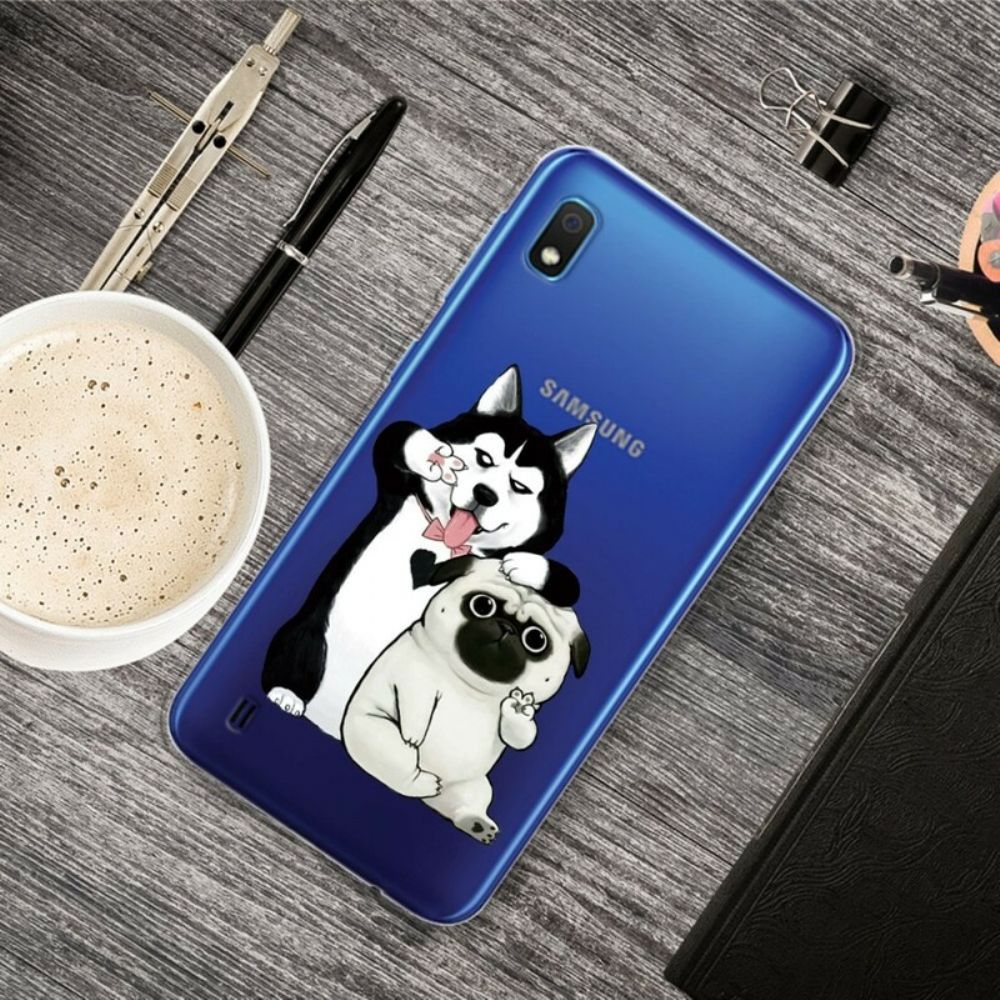 Hoesje voor Samsung Galaxy A10 Grappige Honden