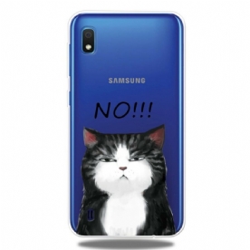 Hoesje voor Samsung Galaxy A10 De Kat Die Nee Zegt