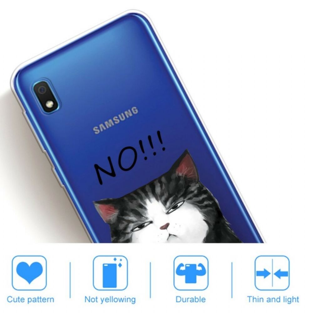 Hoesje voor Samsung Galaxy A10 De Kat Die Nee Zegt