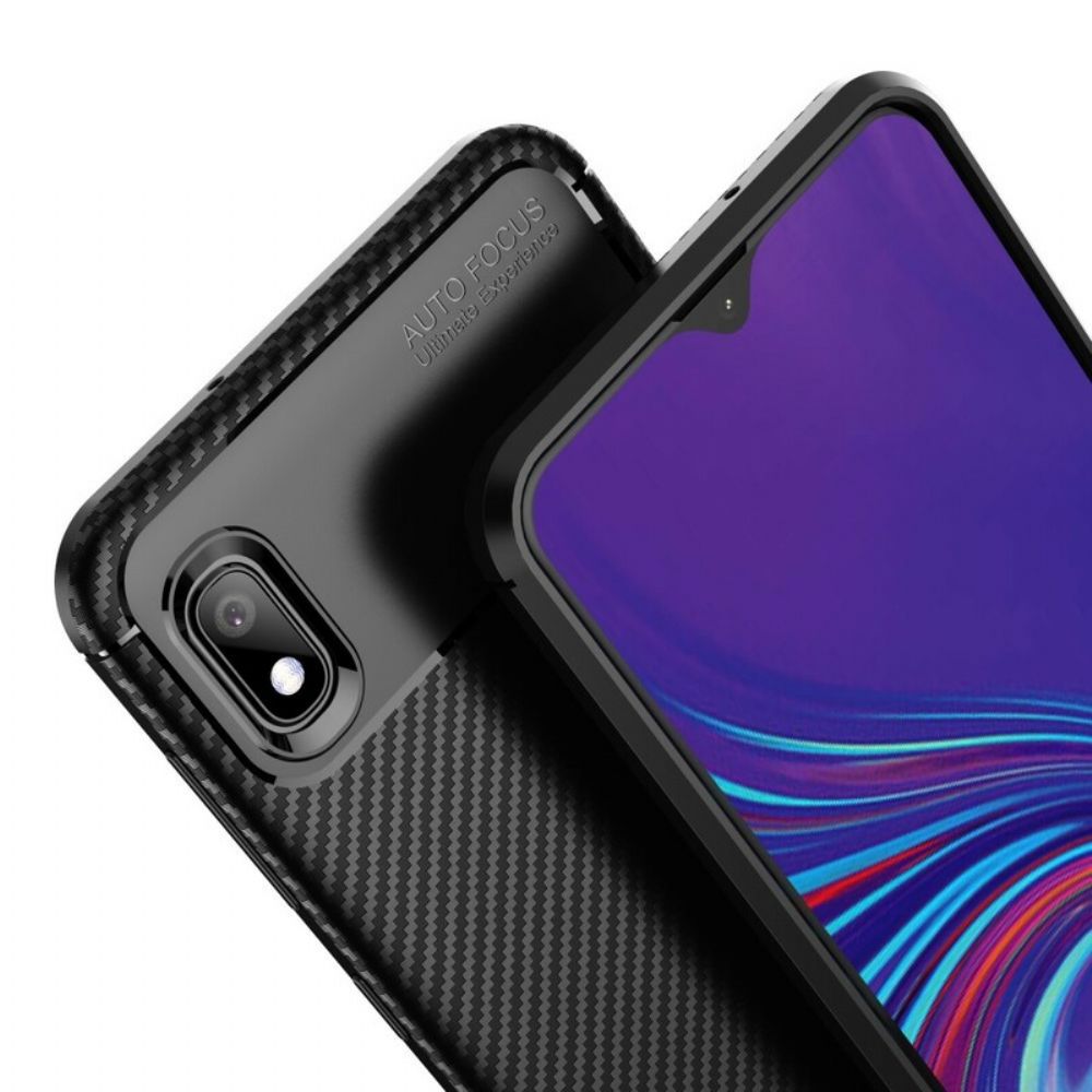 Hoesje voor Samsung Galaxy A10 Koolstofvezeltextuur Flexibel