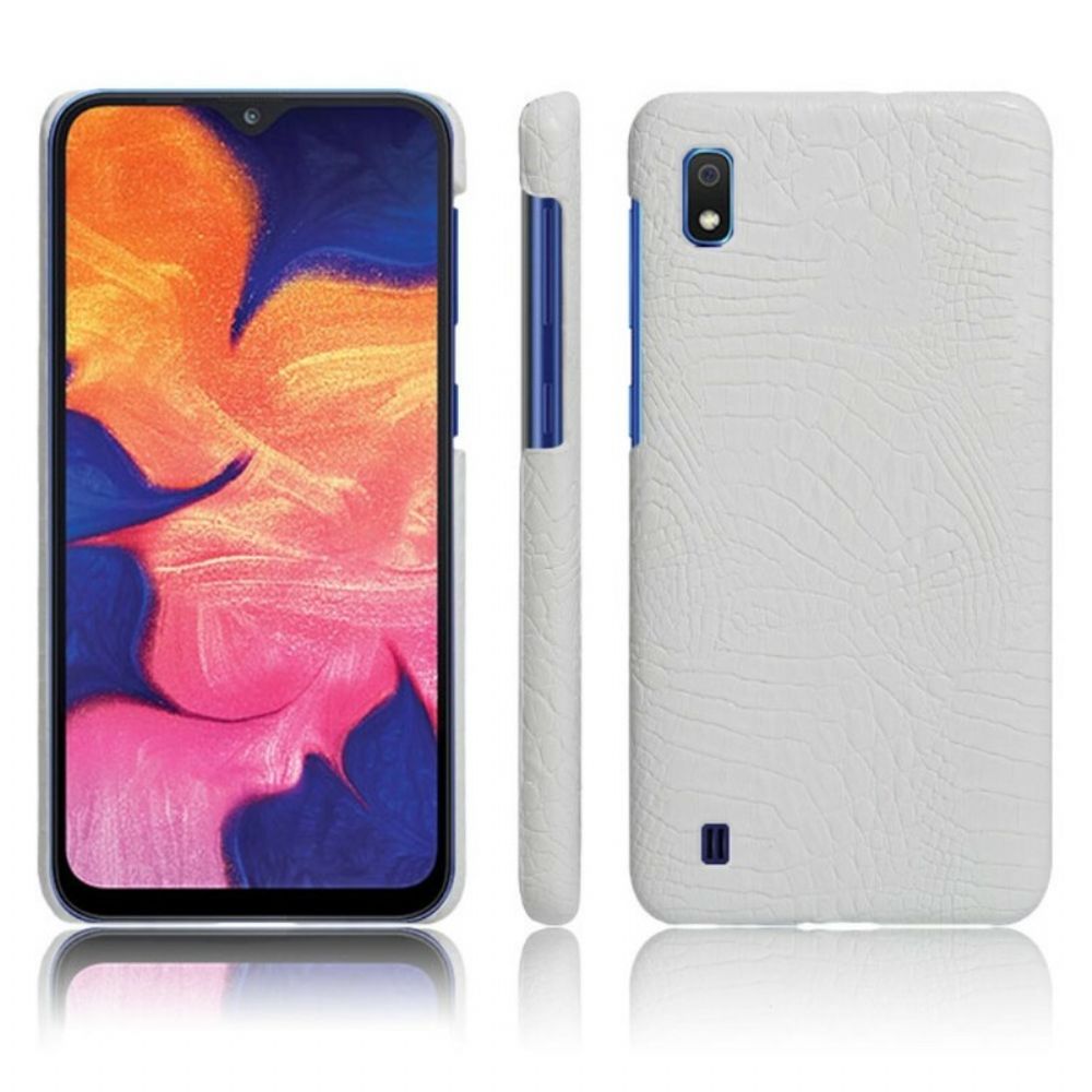 Hoesje voor Samsung Galaxy A10 Ksq Krokodillenleer Effect