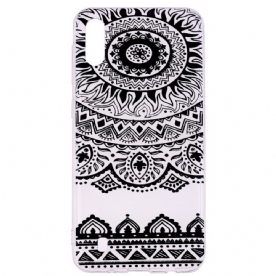 Hoesje voor Samsung Galaxy A10 Naadloze Bloemen Mandala