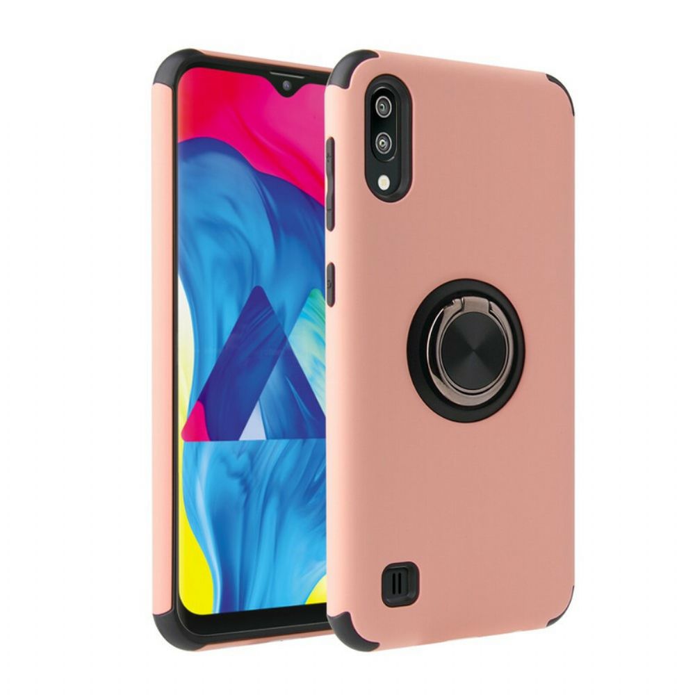 Hoesje voor Samsung Galaxy A10 Tweekleurige Ring-steun