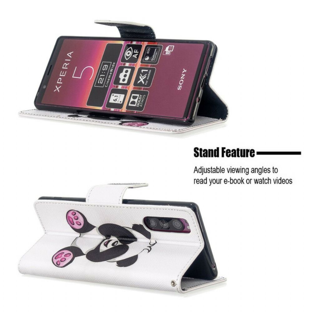 Flip Case voor Sony Xperia 5 Pandaplezier