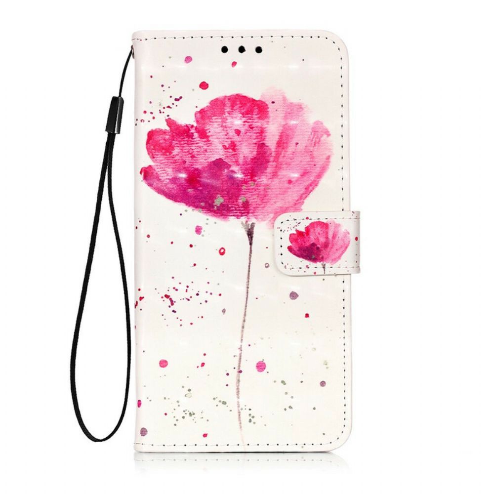 Telefoonhoesje Leren Hoesje voor Sony Xperia 5 Aquarel Halster