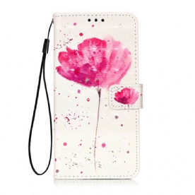 Telefoonhoesje Leren Hoesje voor Sony Xperia 5 Aquarel Halster