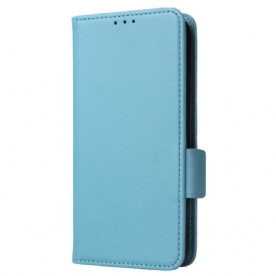 Folio-hoesje Xiaomi 14 Telefoonhoesje Litchi-textuur En Band