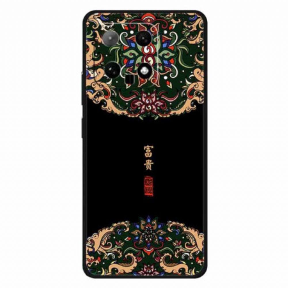 Hoesje Xiaomi 14 Aziatische Patronen Bescherming Hoesje