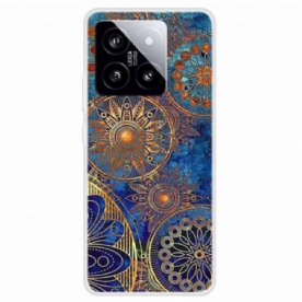 Hoesje Xiaomi 14 Gouden Bloemen