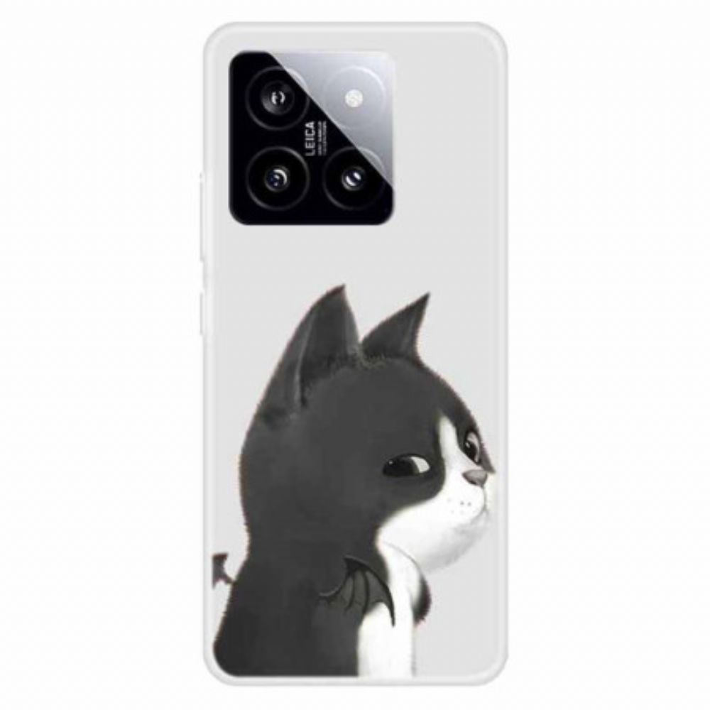 Hoesje Xiaomi 14 Kat Bescherming Hoesje