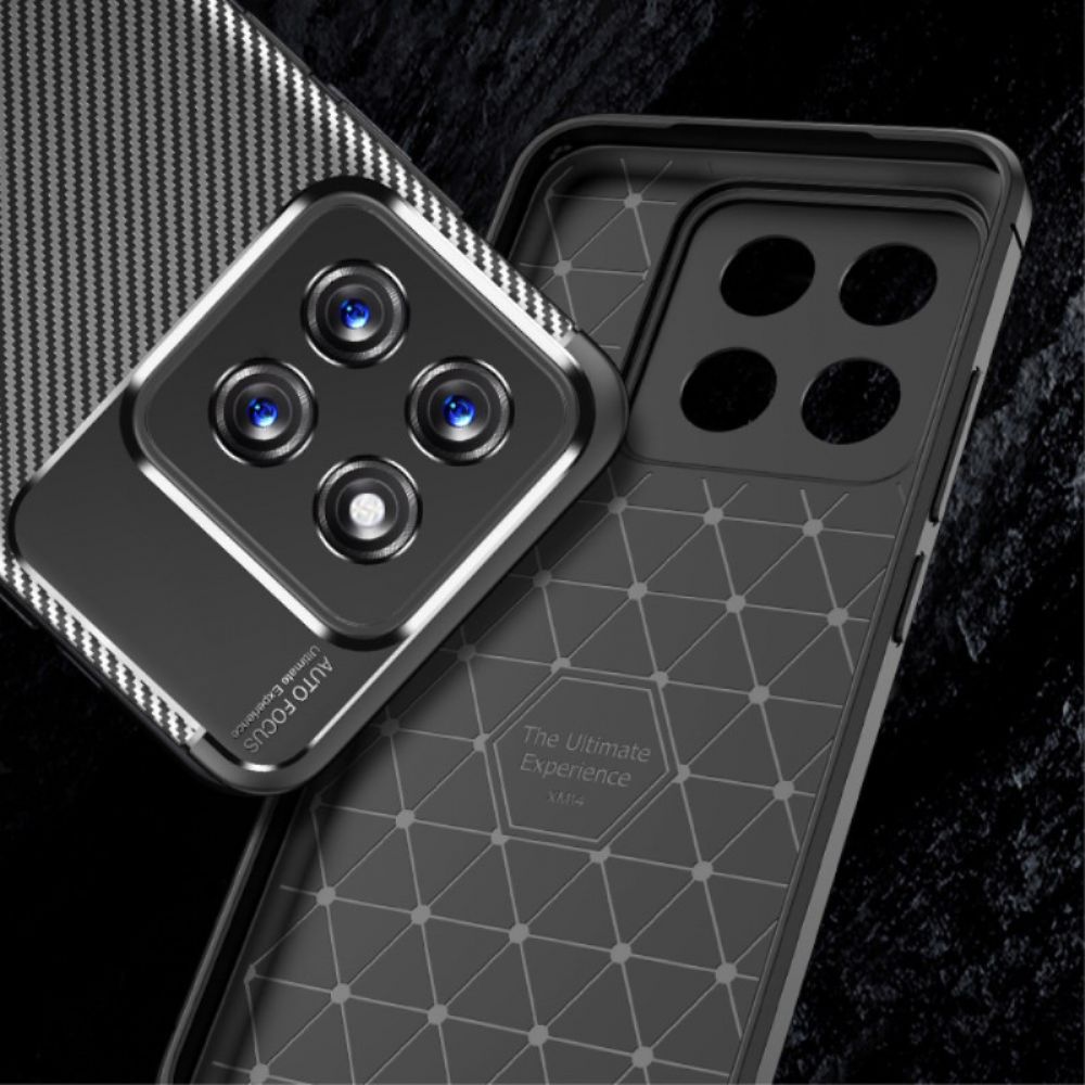 Hoesje Xiaomi 14 Koolstofvezeltextuur Bescherming Hoesje