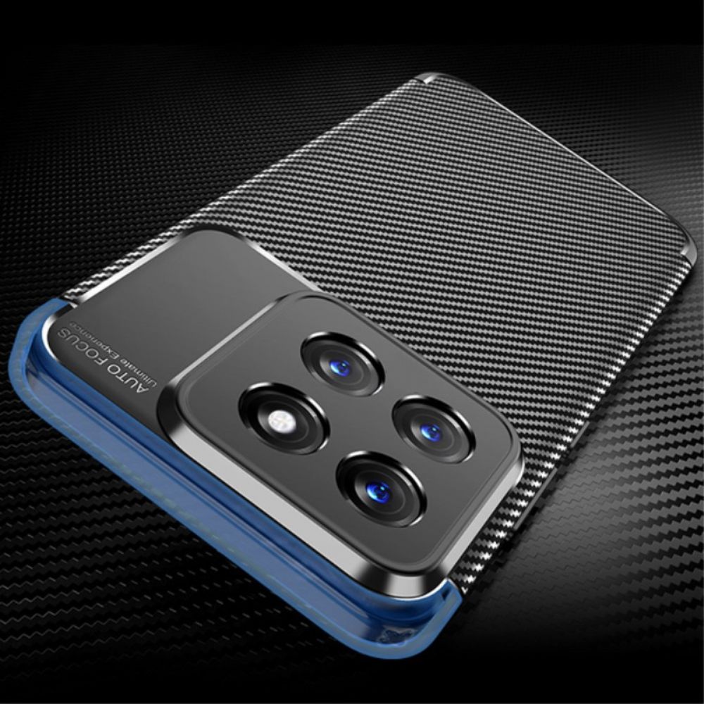 Hoesje Xiaomi 14 Koolstofvezeltextuur Bescherming Hoesje