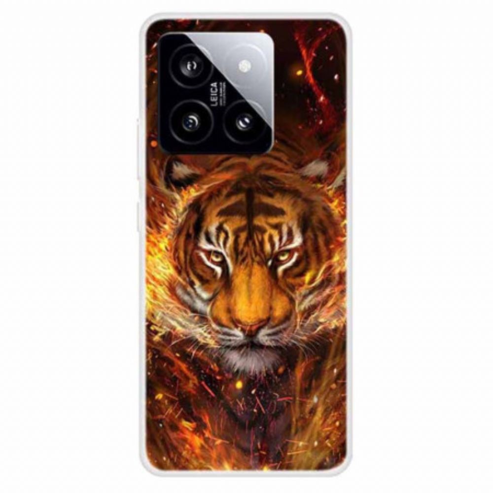 Hoesje Xiaomi 14 Tijger In Vlammen