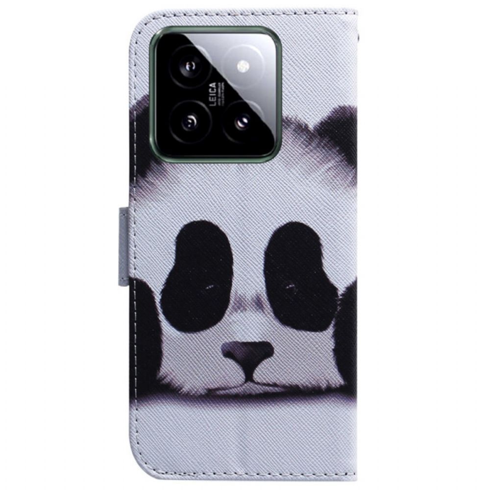 Leren Hoesje Voor Xiaomi 14 Panda